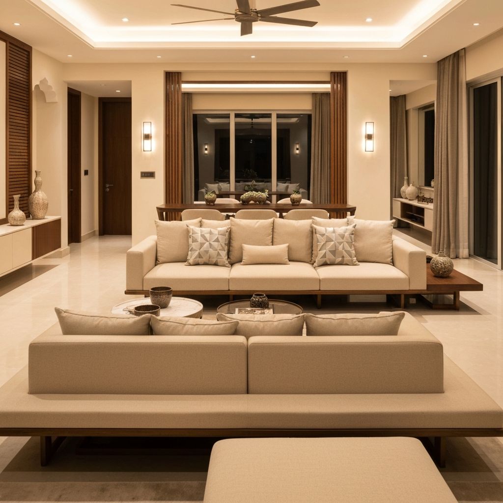 Modern Living Room Design by Vysun